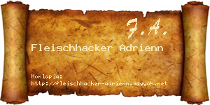 Fleischhacker Adrienn névjegykártya